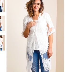 Lace open duster
